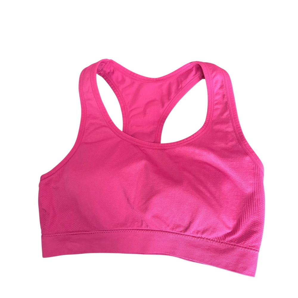 Athletic Essentials Women's Sports Bra Size Large‎ Pink Racerback